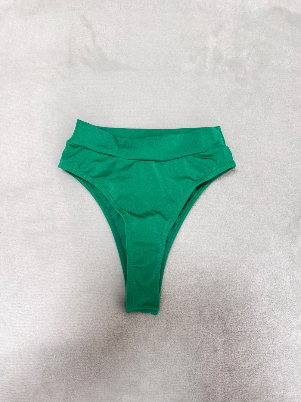 Emerald Green High-waist Bikini Bottoms